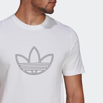 ADIDAS ORIGINALS T-Shirt 'Sprt Outline Logo' in Weiß