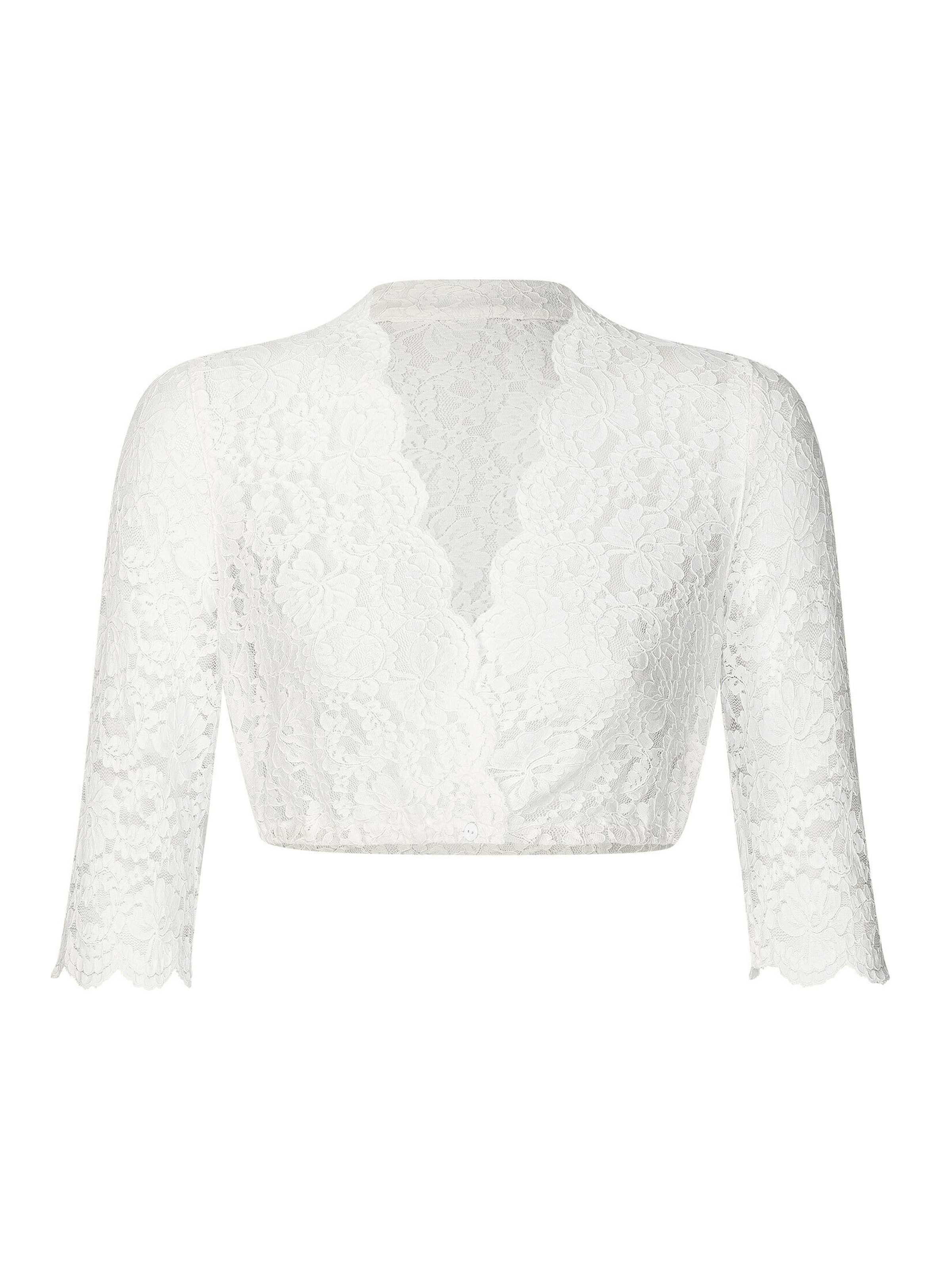 WALDORFF Traditional Blouse 'Sarah' in White: front