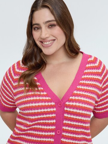 Fiorella Rubino Knit cardigan in Pink