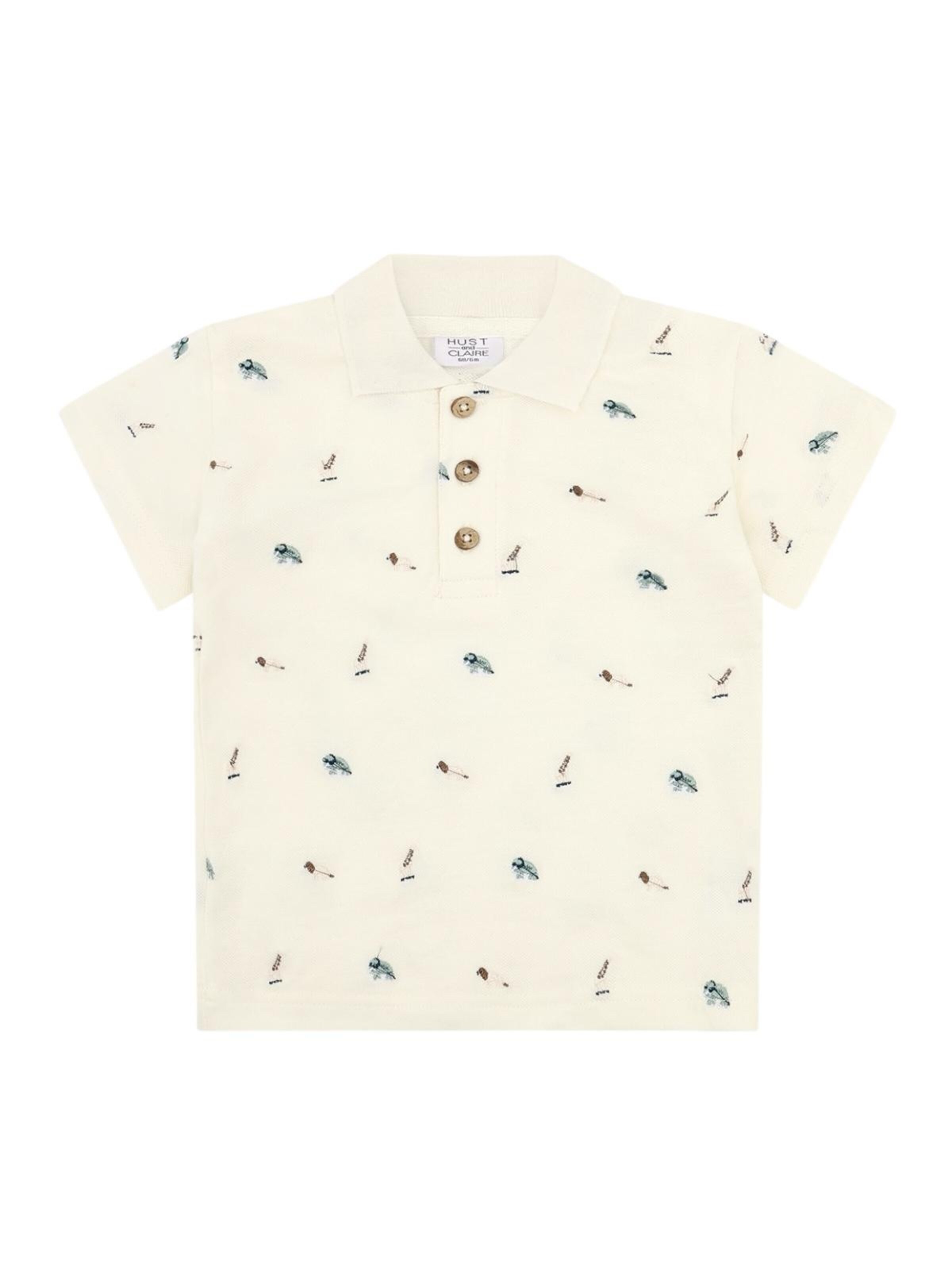 Hust & Claire Shirt 'Hust & Claire HCAdrian Animal' in White: front