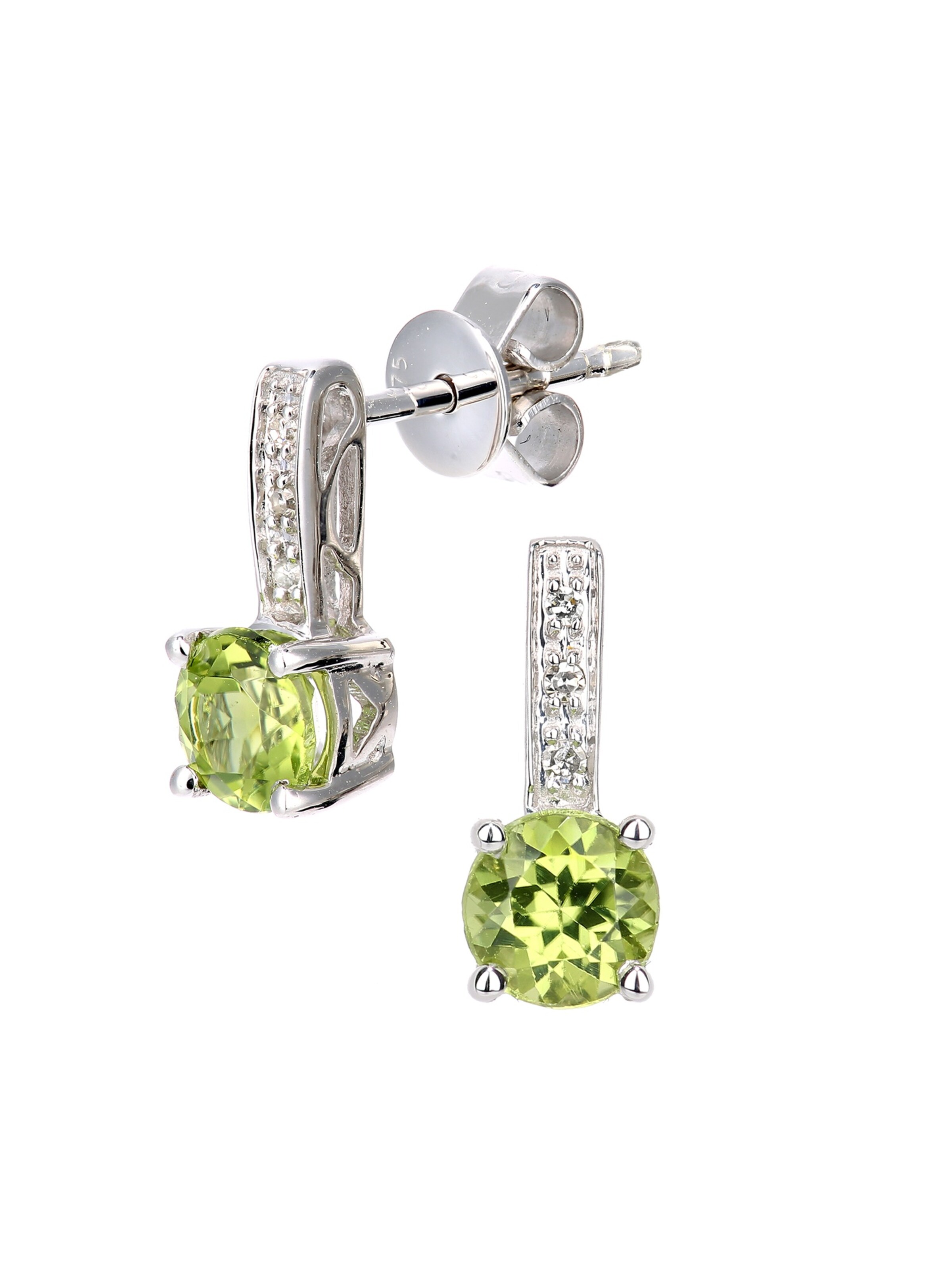 DIAMANT LETERNEL Earrings in Green: front