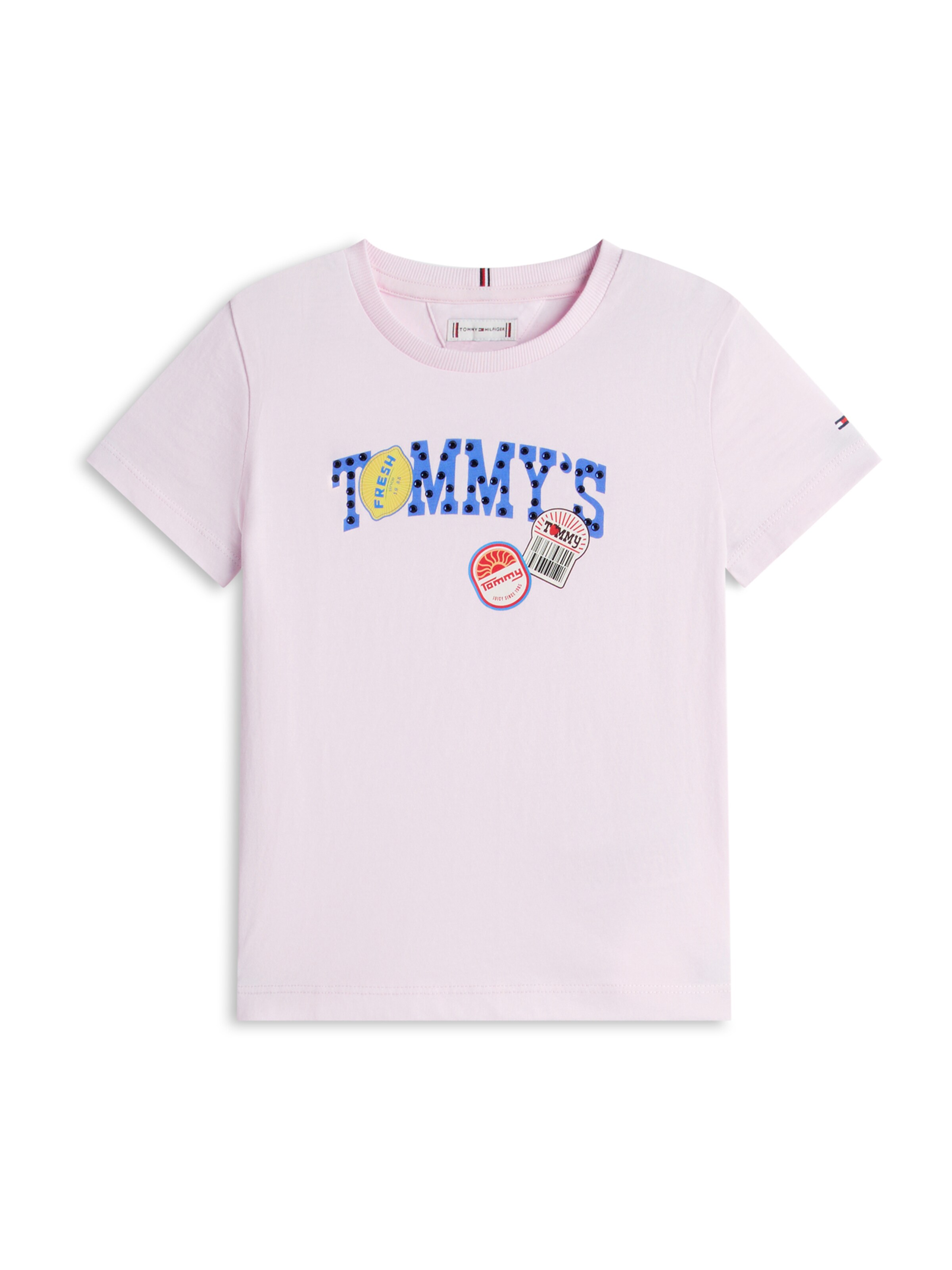 T-Shirt 'RUNNING FRUIT' TOMMY HILFIGER en rose : devant