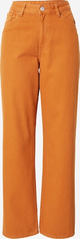 Monki Normální Džíny – oranžová: přední strana