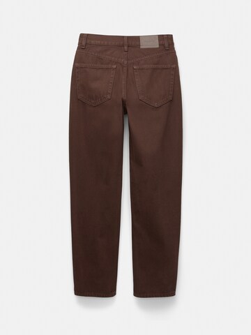 Pull&Bear Tapered Jeans i brun