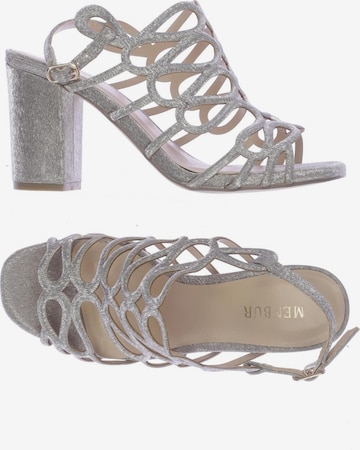 MENBUR Sandals & High-Heeled Sandals in 38 in Silver: front