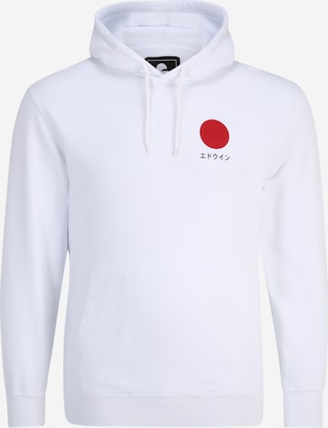 EDWIN Sweatshirt 'Japanese Sun' in Wit: voorkant