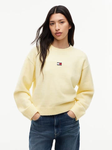 Tommy Jeans - Jersey en amarillo: frente