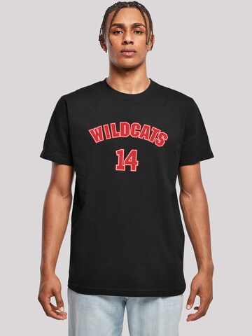T-Shirt 'Disney High School Musical The Musical Wildcats 14' F4NT4STIC en noir : devant