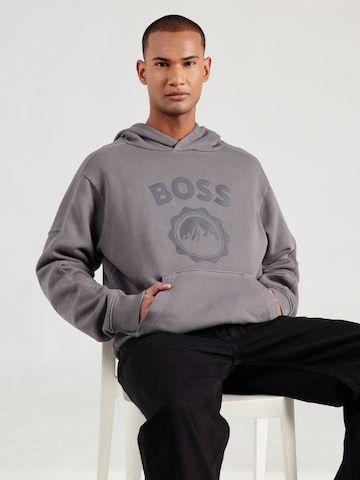 BOSS Свитшот 'We_Ice' в Серый: спереди