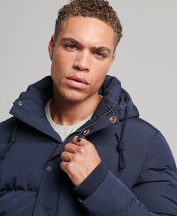 Superdry Winterjas 'Everest' in Blauw