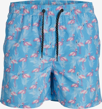 JACK & JONES Plavecké šortky 'Fiji' – modrá: přední strana