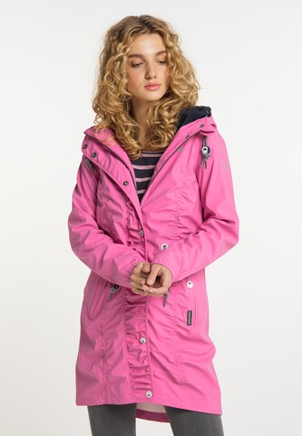 Schmuddelwedda Raincoat in Pink: front