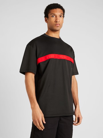 HUGO Red T-shirt 'Dechilo' i svart: framsida
