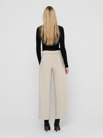 JDY Wide leg Pleat-Front Pants 'Geggo' in Grey