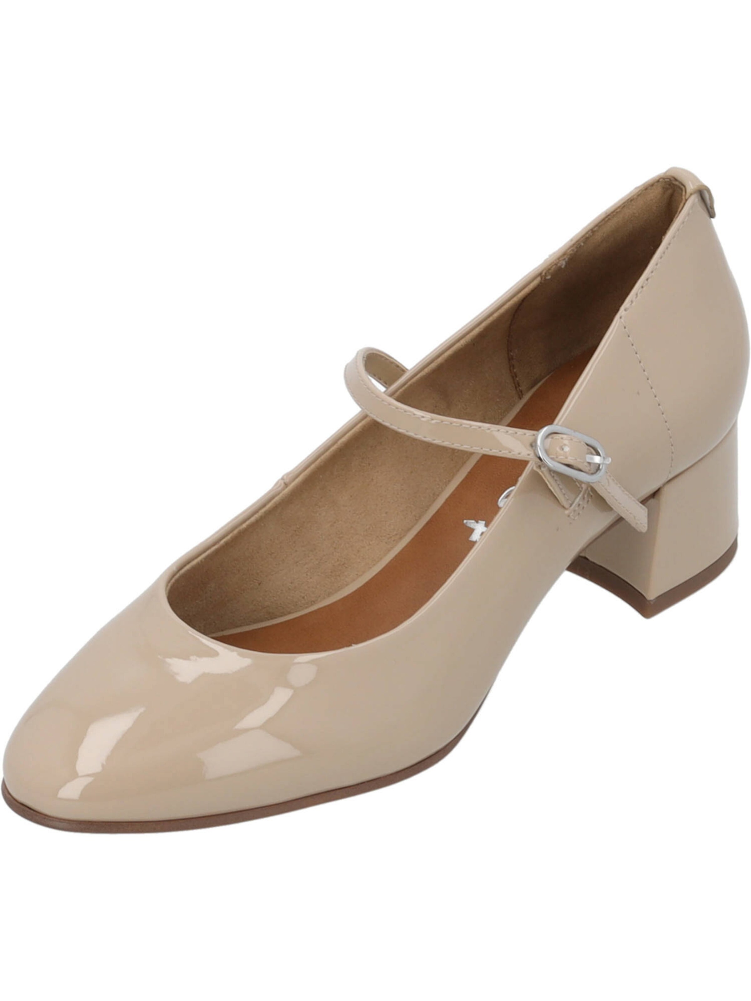 Tamaris Ballerina '22312' in Beige: Vorderseite