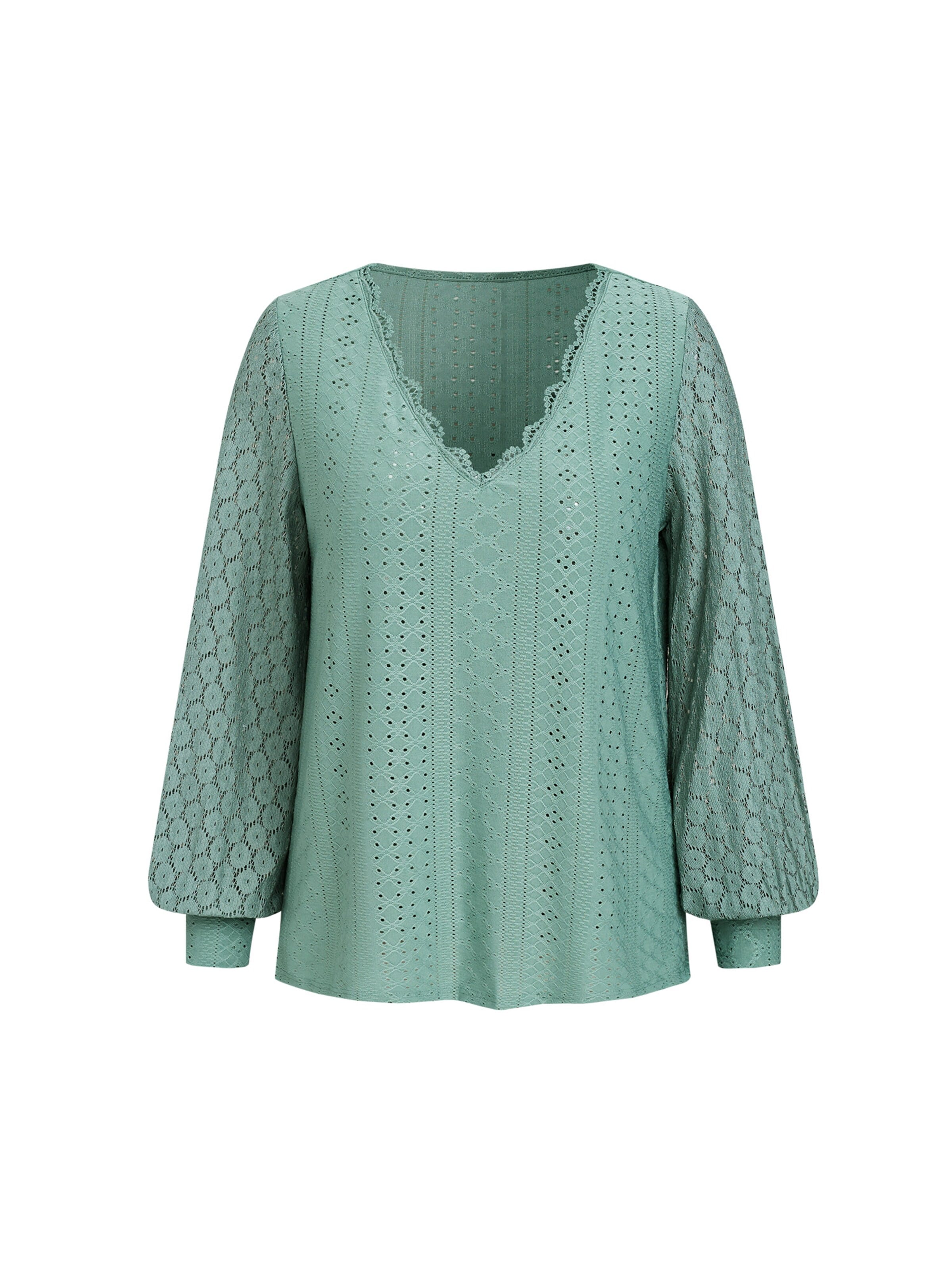 Cupshe Blouse in Green: front