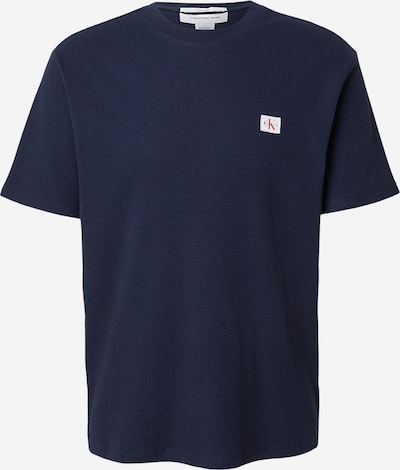 Marškinėliai iš Calvin Klein Jeans, spalva – tamsiai mėlyna jūros spalva, Prekių apžvalga