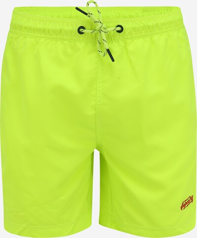 Superdry Kupaće hlače 'VENICE' u neonsko zelena / crvena / crna, Pregled proizvoda