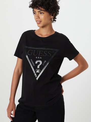 GUESS Shirt 'Adele' in Zwart: voorkant