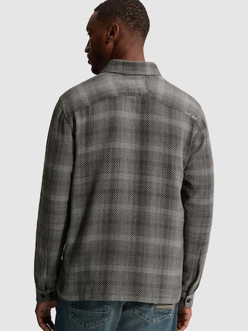 CAST IRON Regular fit Overhemd 'Midweight shirt with textured check pattern' in Grijs