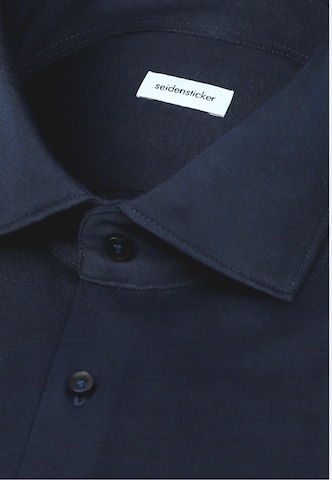 SEIDENSTICKER Slim Fit Businesshemd in Blau