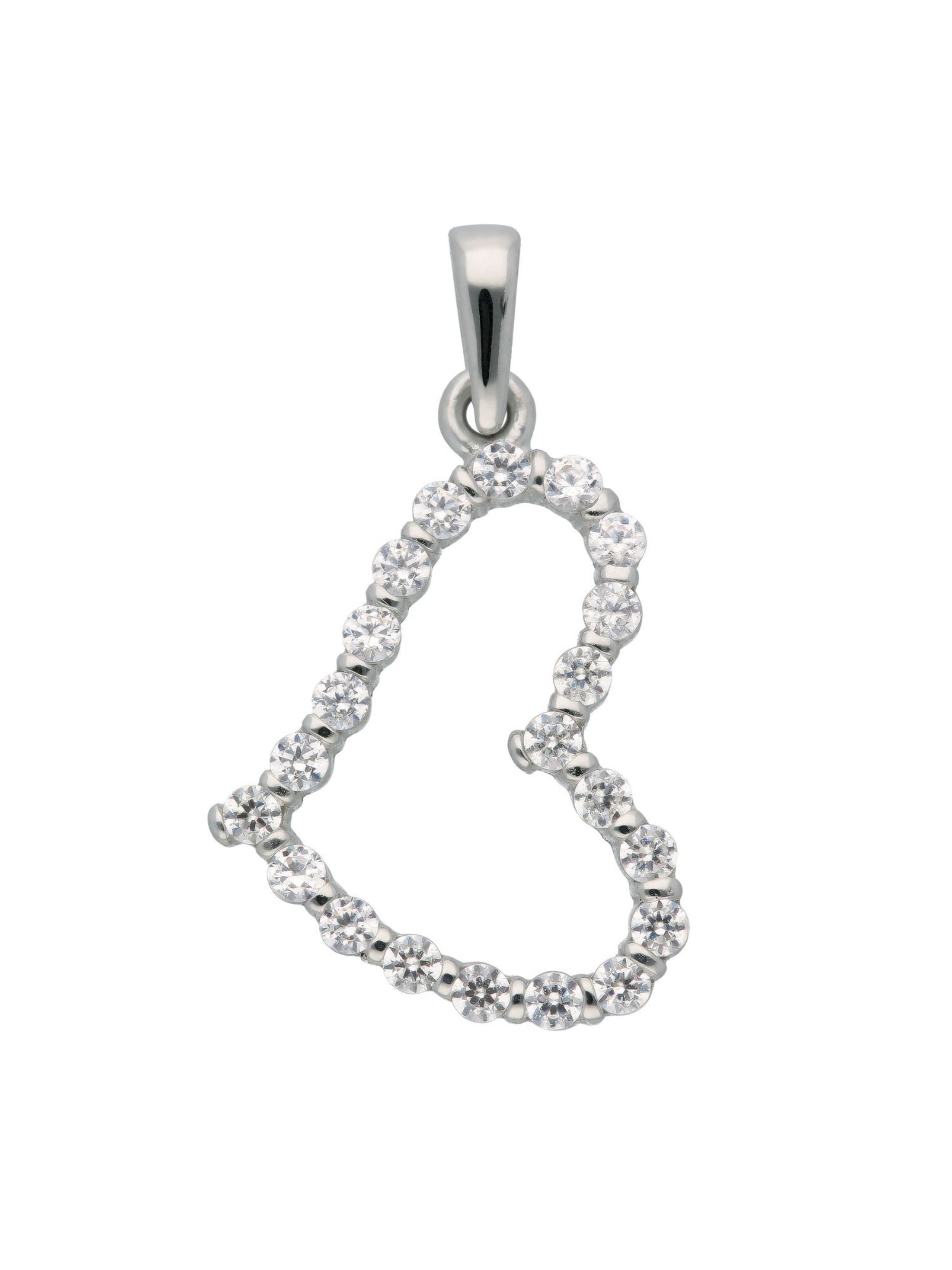 Adelia´s Anhänger 'Herz' in Silber: Vorderseite