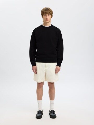 SELECTED Sweatshirt i sort