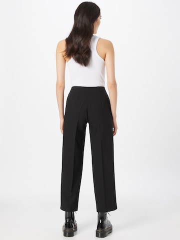 Oasis Regular Trousers with creases in Black