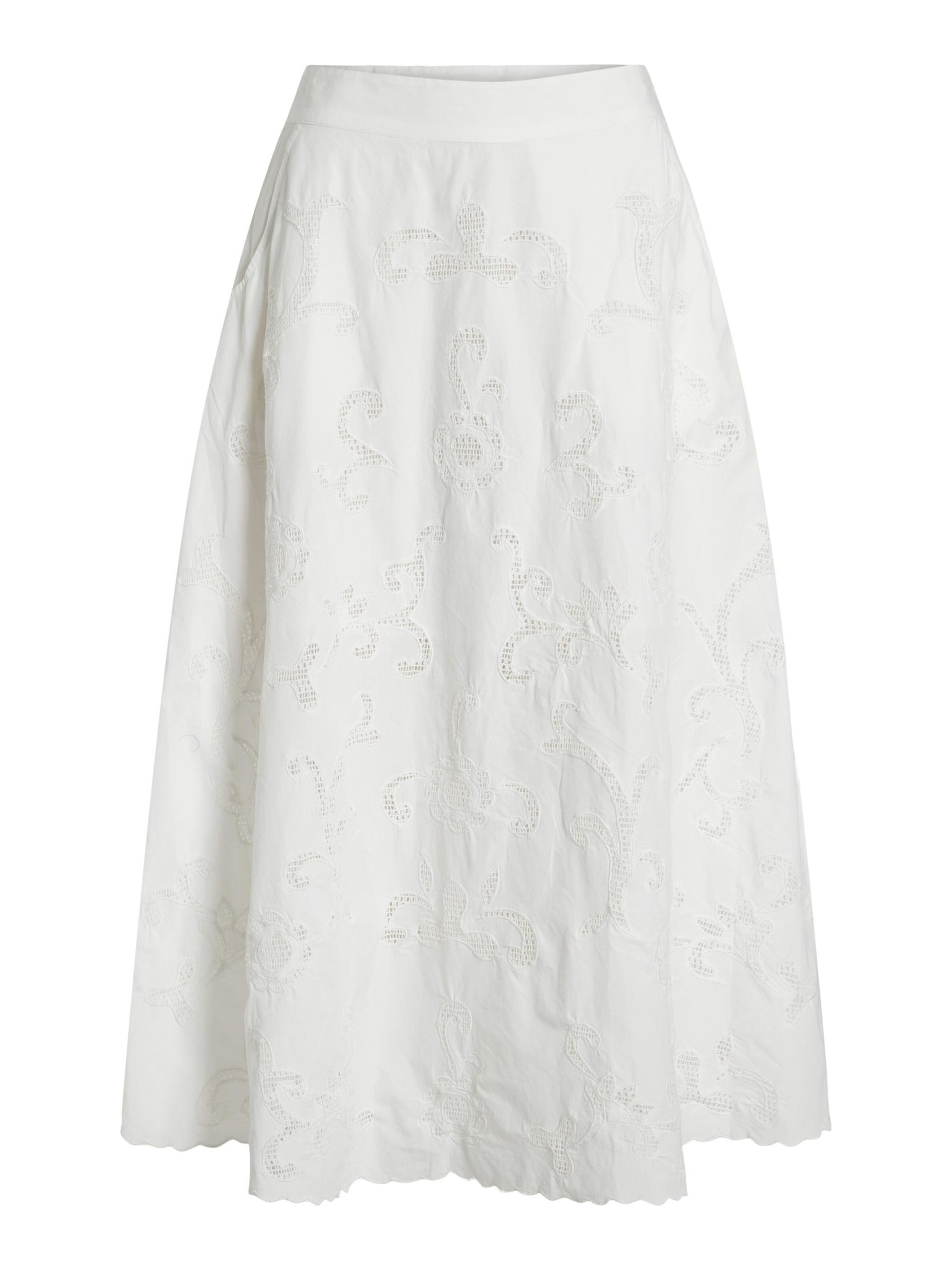 Jupe ROUGE EDIT en blanc : devant