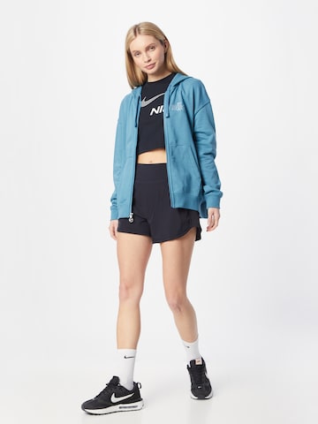 NIKE Sportsweatjacke in Blau