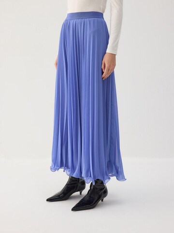 Touché Privé Skirt 'Pleated Chiffon Skirt' in Purple