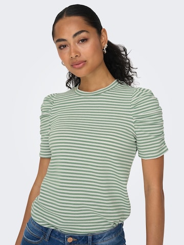 T-shirt 'IBEN' ONLY en vert : devant