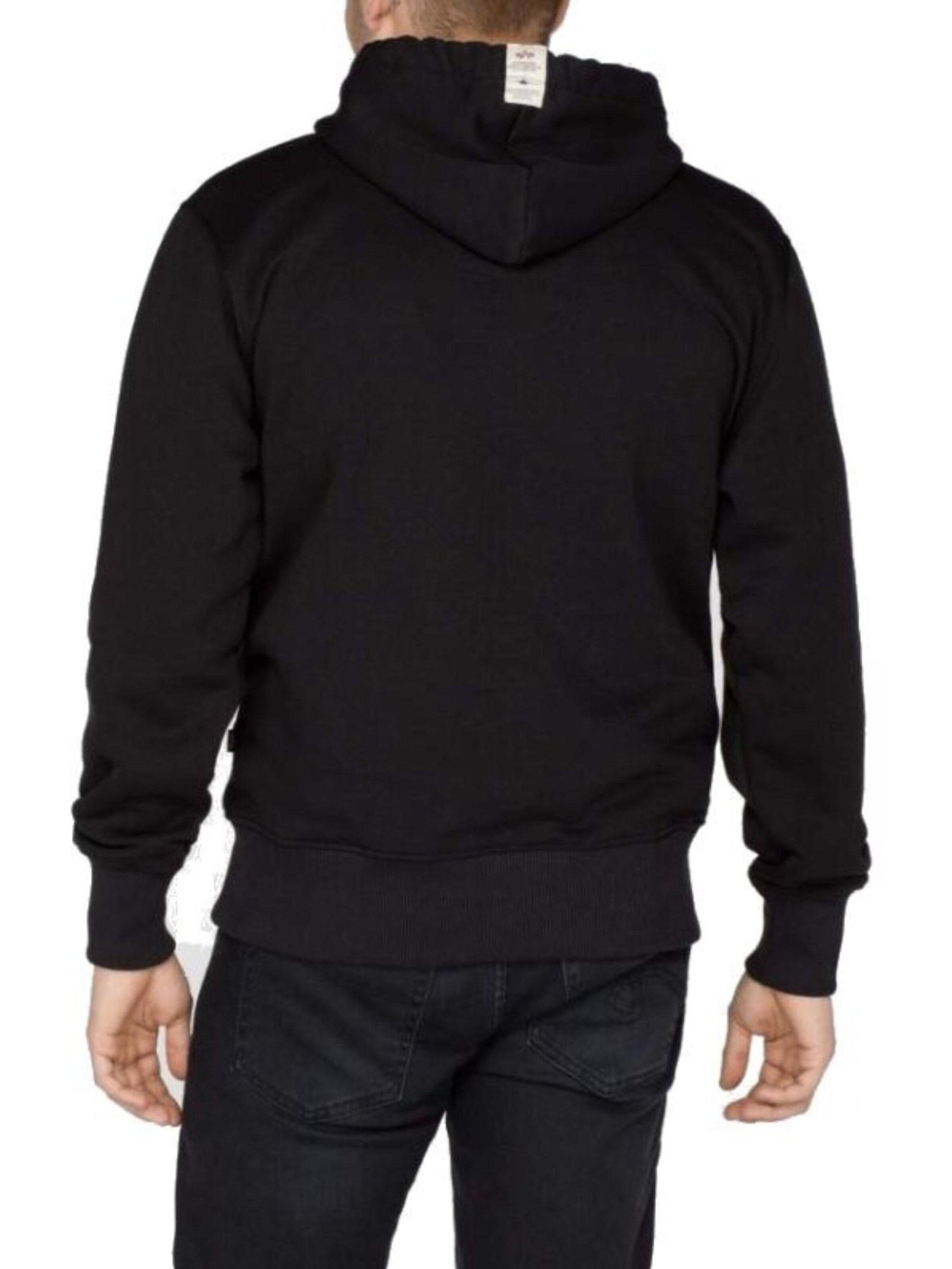 ALPHA INDUSTRIES Sweatshirt 'Foam Print'‌‌‌‌‌ in Schwarz
