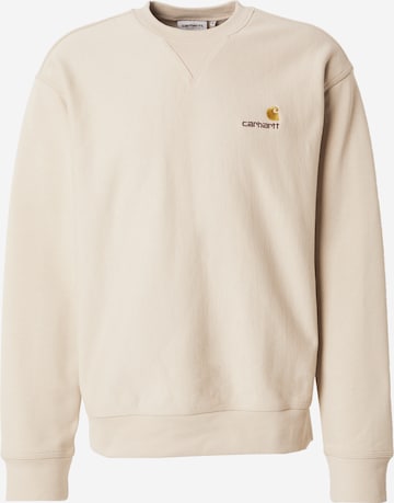 Carhartt WIP - Sudadera 'American Script' en beige: frente