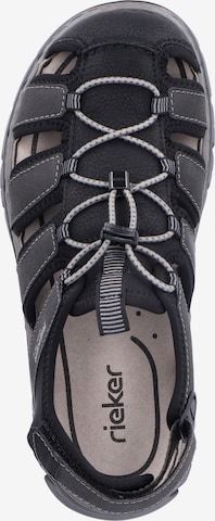 Rieker Hiking Sandals in Black