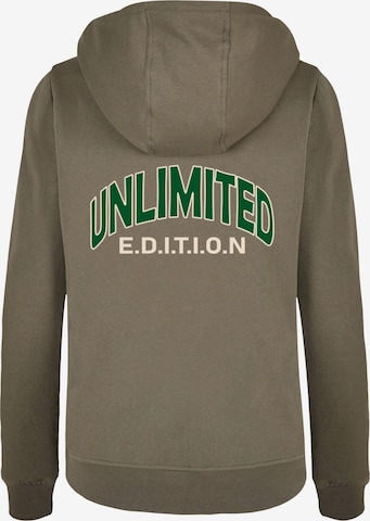 Merchcode Sweatshirt 'Unlimited Edition' in Grün