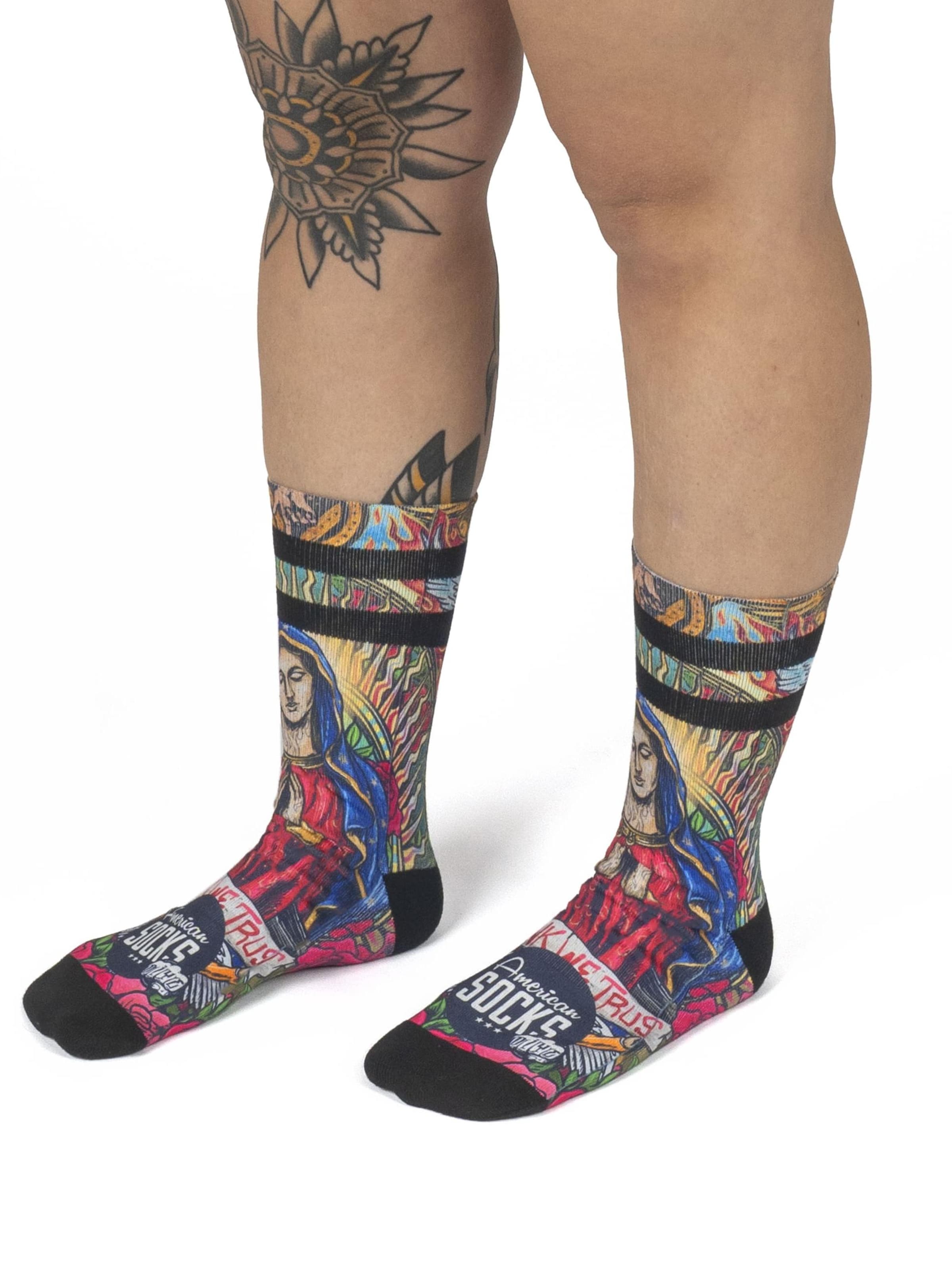 American Socks - Calcetines 'Guadalupe' en blanco