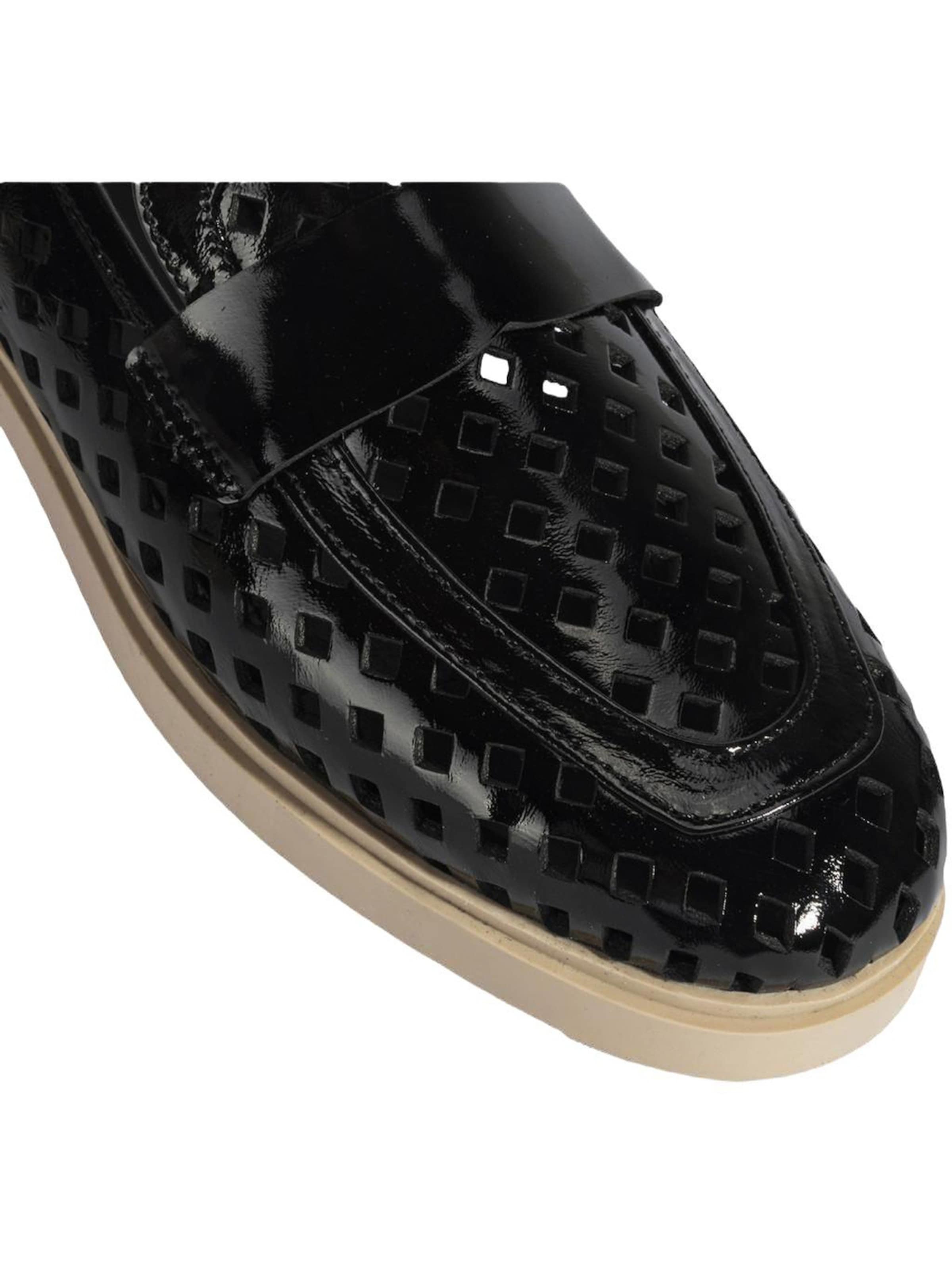 Desa Moccasins 'Slip-Ons' in Black