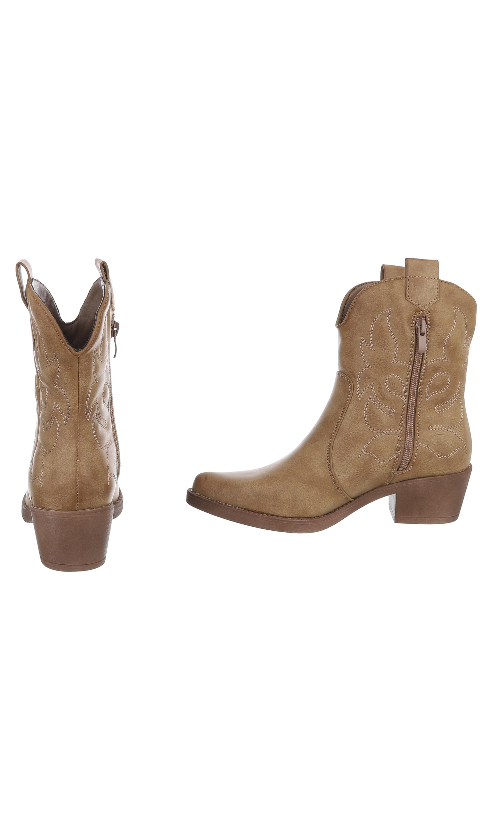 Ital-Design Cowboy Boots in Brown