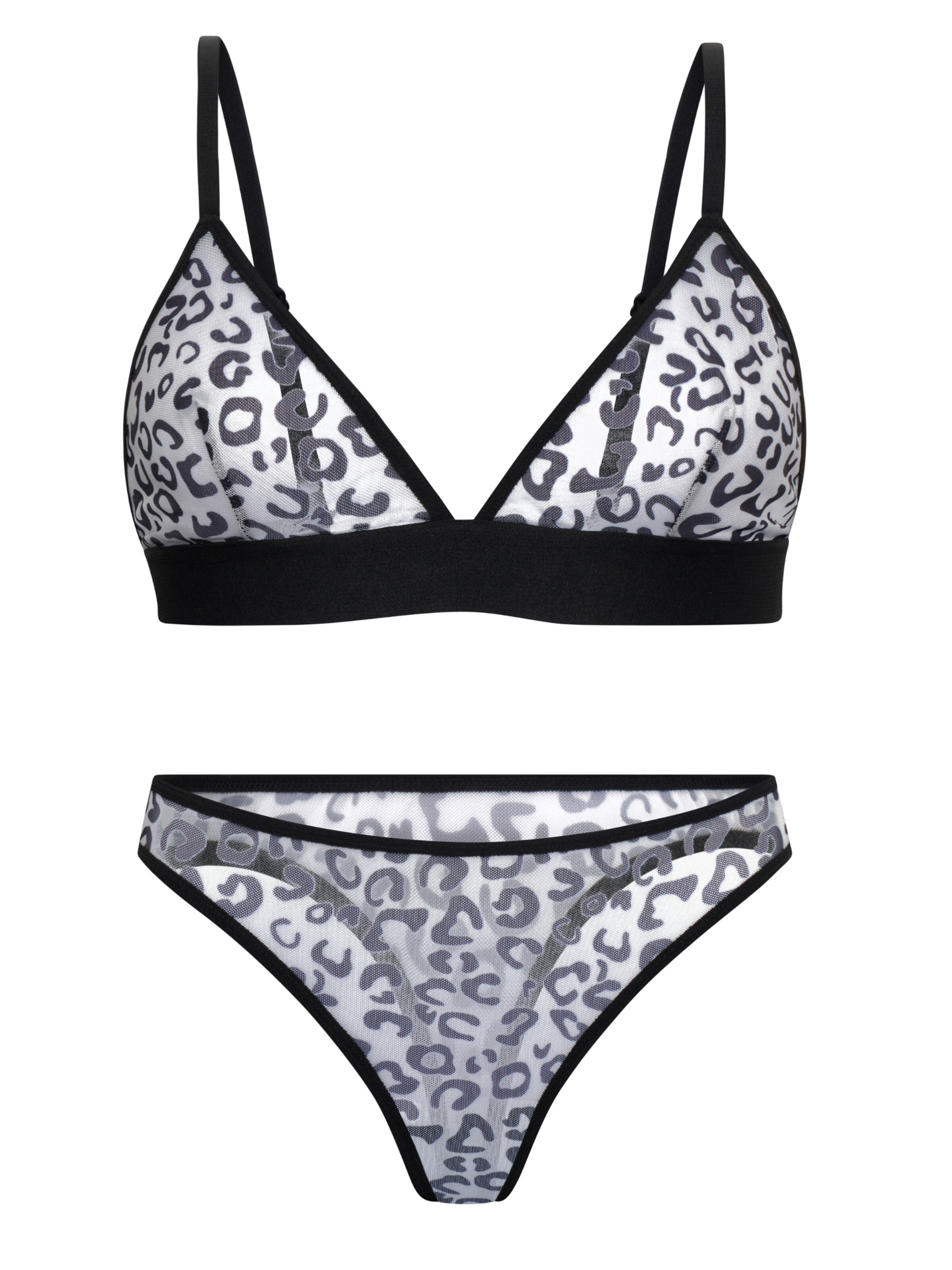 Orchibelle Triangle Underwear Sets in Black: front