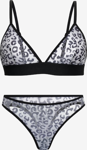 Orchibelle Triangle Underwear Sets in Black: front