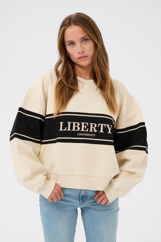 Kaffe Sweatshirt i beige: forside
