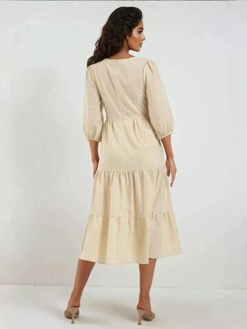 Hiccup Dress in Beige