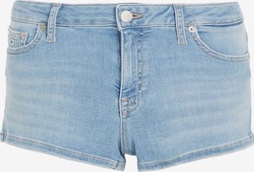 Tommy Jeans Skinny Shorts in Blau: predná strana