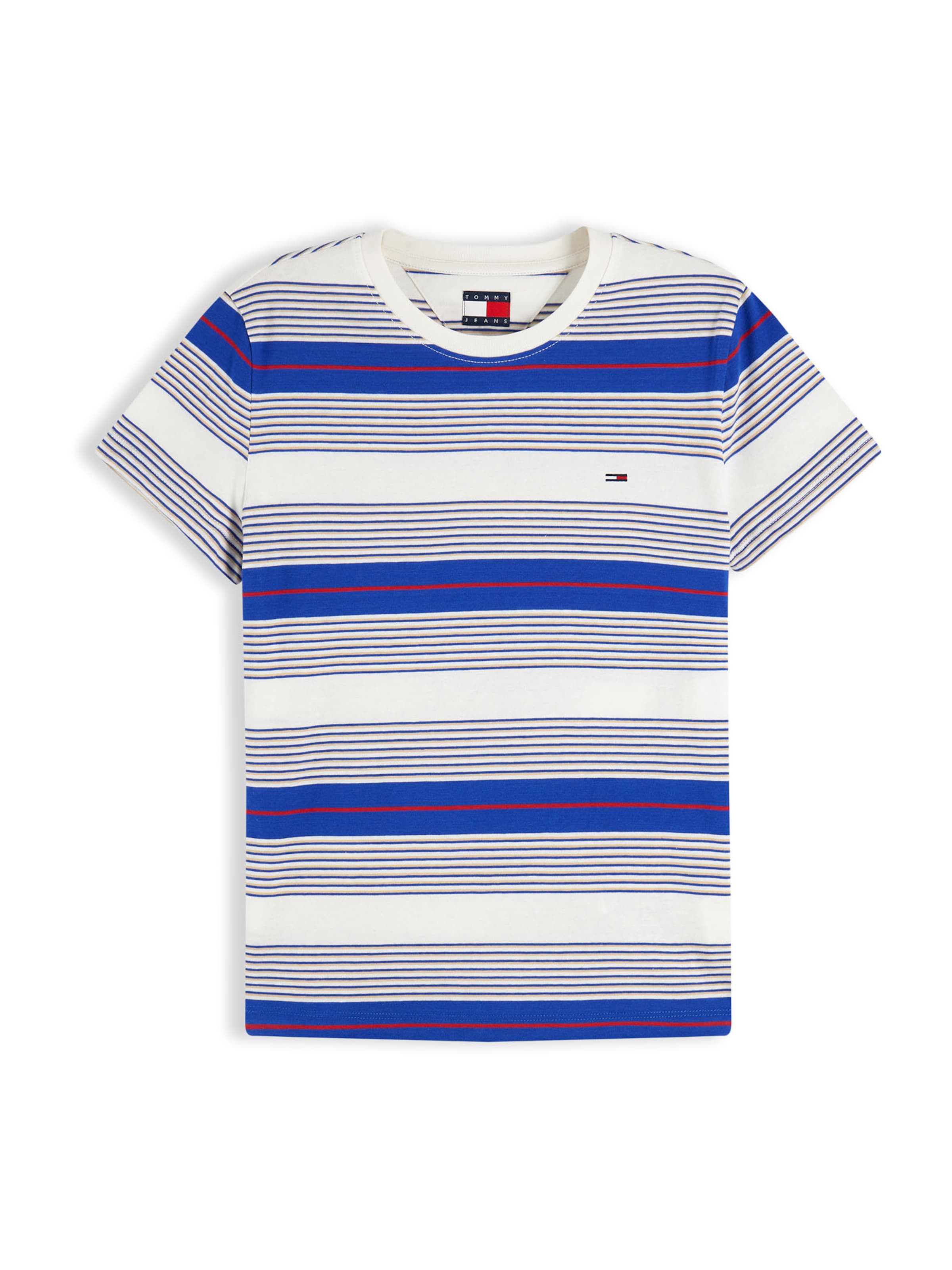Tricou 'ESS' de la Tommy Jeans pe alb: față