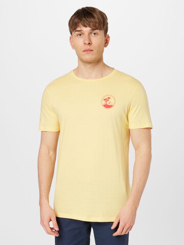 BLEND - Camiseta en amarillo: frente