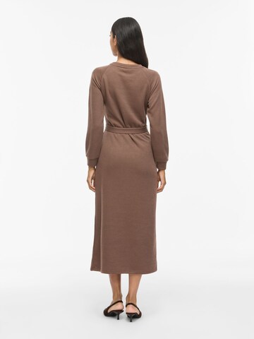 VILA Knit dress 'VIEMMY' in Brown
