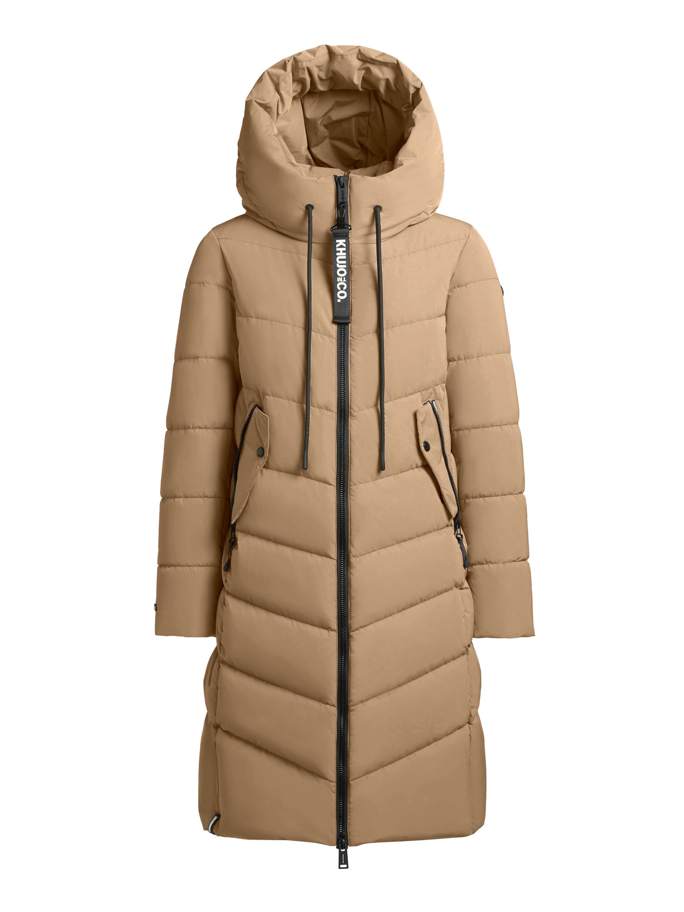 khujo Зимнее пальто 'Mikia3' в Коричневый: спереди