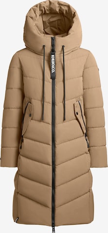 khujo Wintermantel 'Mikia3' in Bruin: voorkant