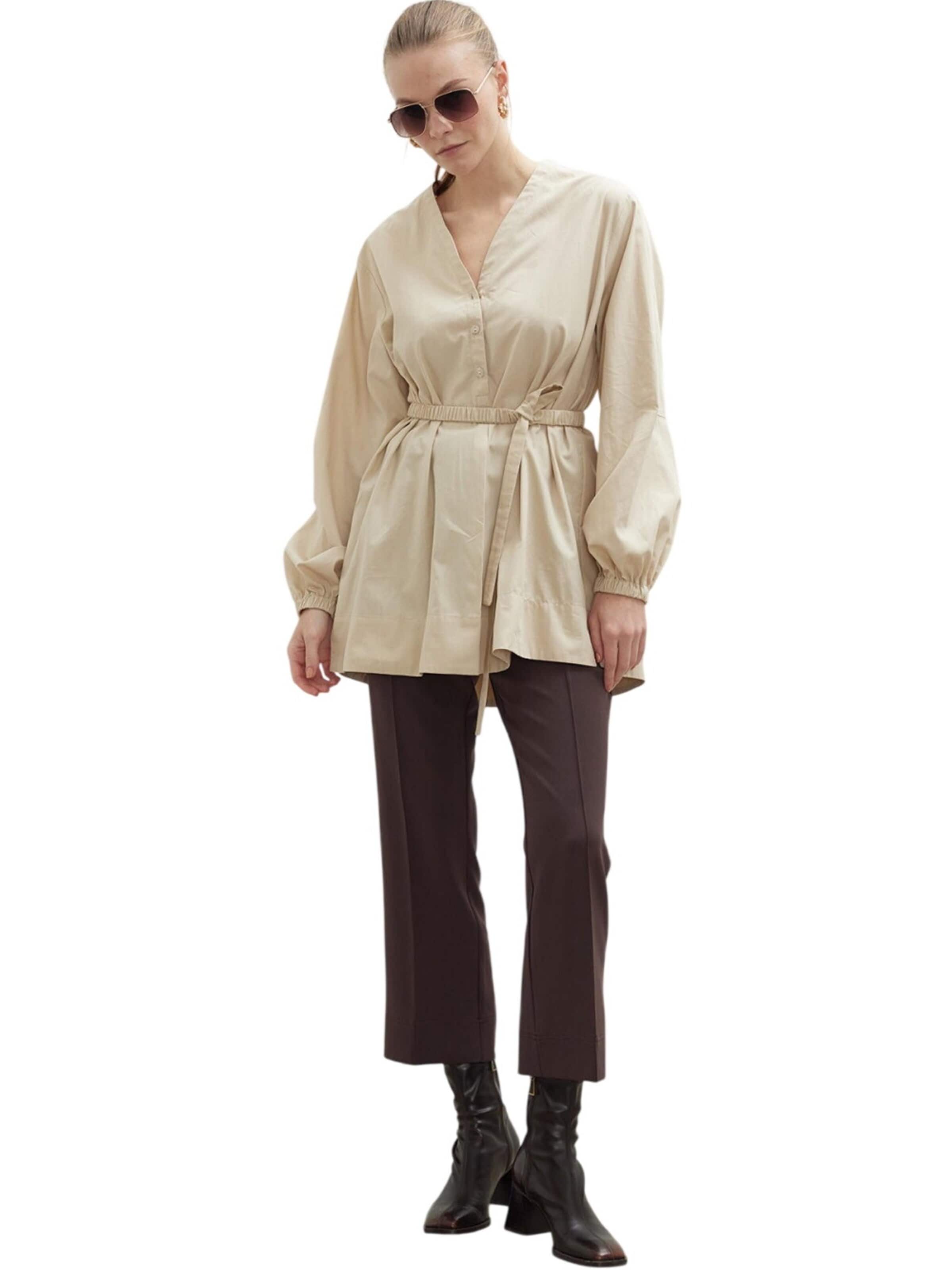 MANUKA Regular Broek in Bruin